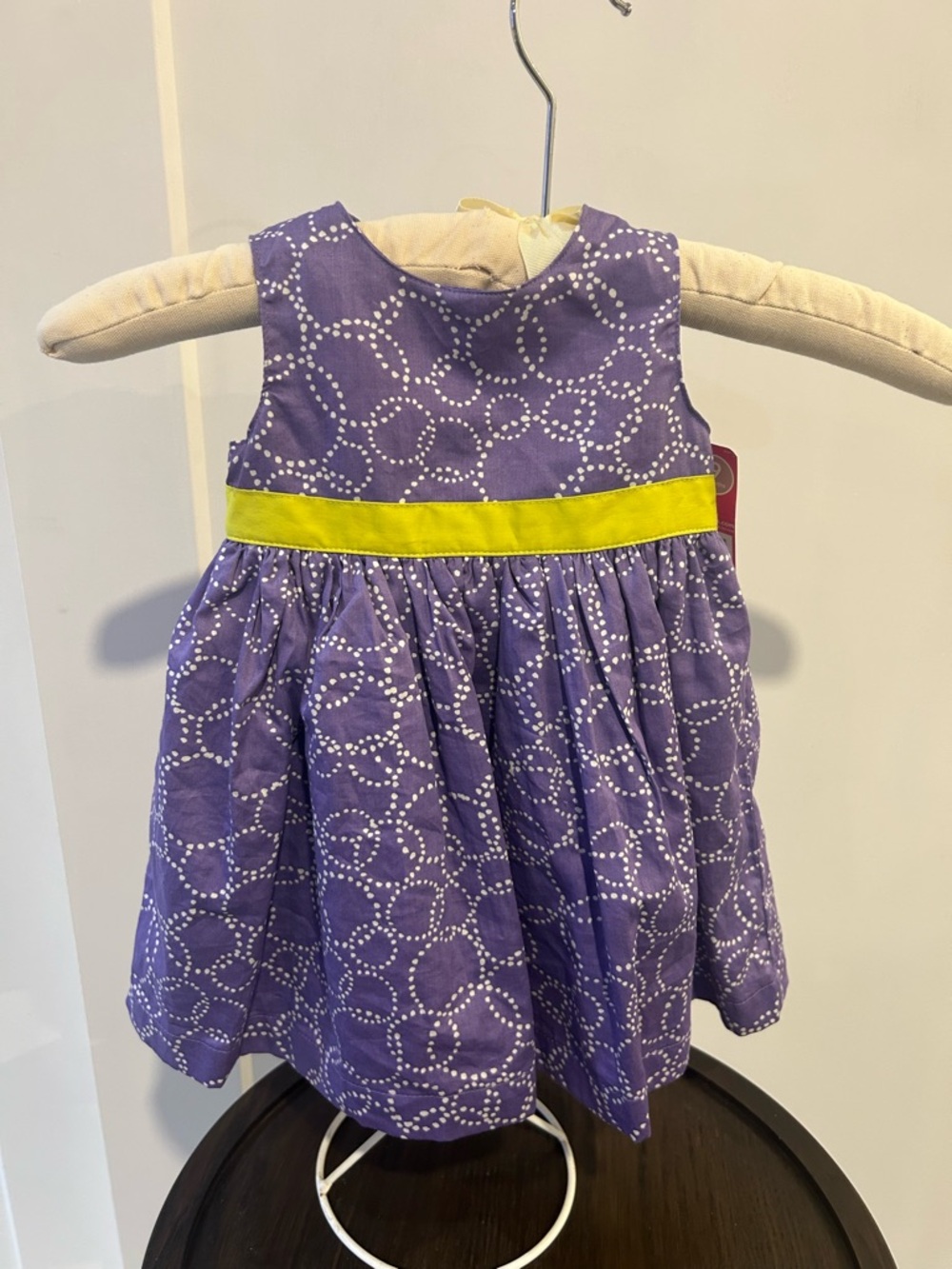 Carter's Purple Dress with Yellow Waistband